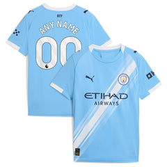 Manchester City Youth 2025/26 Home Replica Custom Jersey Sky Blue - Puma