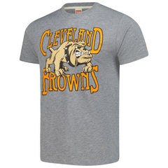 Cleveland Browns Homage Unisex Tri-Blend Dawg Pound XL Bone Collar T-Shirt