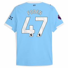 Phil Foden Manchester City 2025/26 Home Player Jersey Sky Blue - Puma