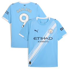 Erling Haaland Manchester City 2025/26 Home Replica Player Jersey Sky Blue - Puma