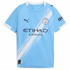 Erling Haaland Manchester City Youth 2025/26 Home Replica Player Jersey Sky Blue - Puma