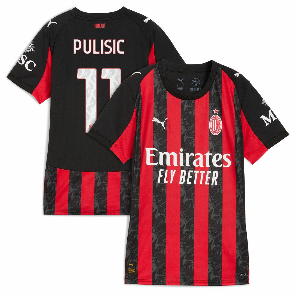 Christian Pulisic AC Milan Women's 2025/26 Home Replica Player Jersey Red - Puma