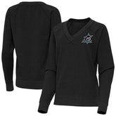 Miami Marlins Antigua Women's Varsity Tri-Blend V-Neck Long Sleeve T-Shirt | MLB Online