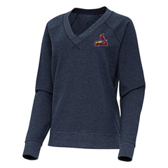 St. Louis Cardinals Antigua Women's Varsity Tri-Blend V-Neck Long Sleeve T-Shirt | MLB For sale