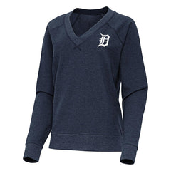 Detroit Tigers Antigua Women's Varsity Tri-Blend V-Neck Long Sleeve T-Shirt | MLB Discount