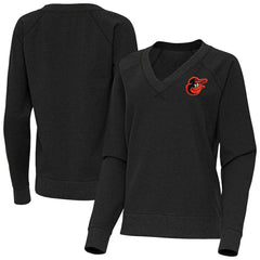Baltimore Orioles Antigua Women's Varsity Tri-Blend V-Neck Long Sleeve T-Shirt | MLB Shop