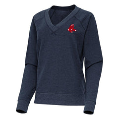 Boston Red Sox Antigua Women's Varsity Tri-Blend V-Neck Long Sleeve T-Shirt | MLB On Sale