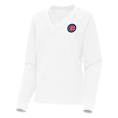 Chicago Cubs Antigua Women's Varsity Tri-Blend V-Neck Long Sleeve T-Shirt | MLB For sale