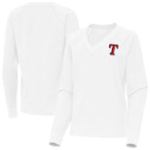 Texas Rangers Antigua Women's Varsity Tri-Blend V-Neck Long Sleeve T-Shirt | MLB Shop
