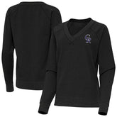Colorado Rockies Antigua Women's Varsity Tri-Blend V-Neck Long Sleeve T-Shirt | MLB Online