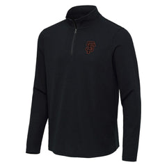 San Francisco Giants Antigua Sync Tri-Blend Quarter-Zip Pullover | MLB Outlet