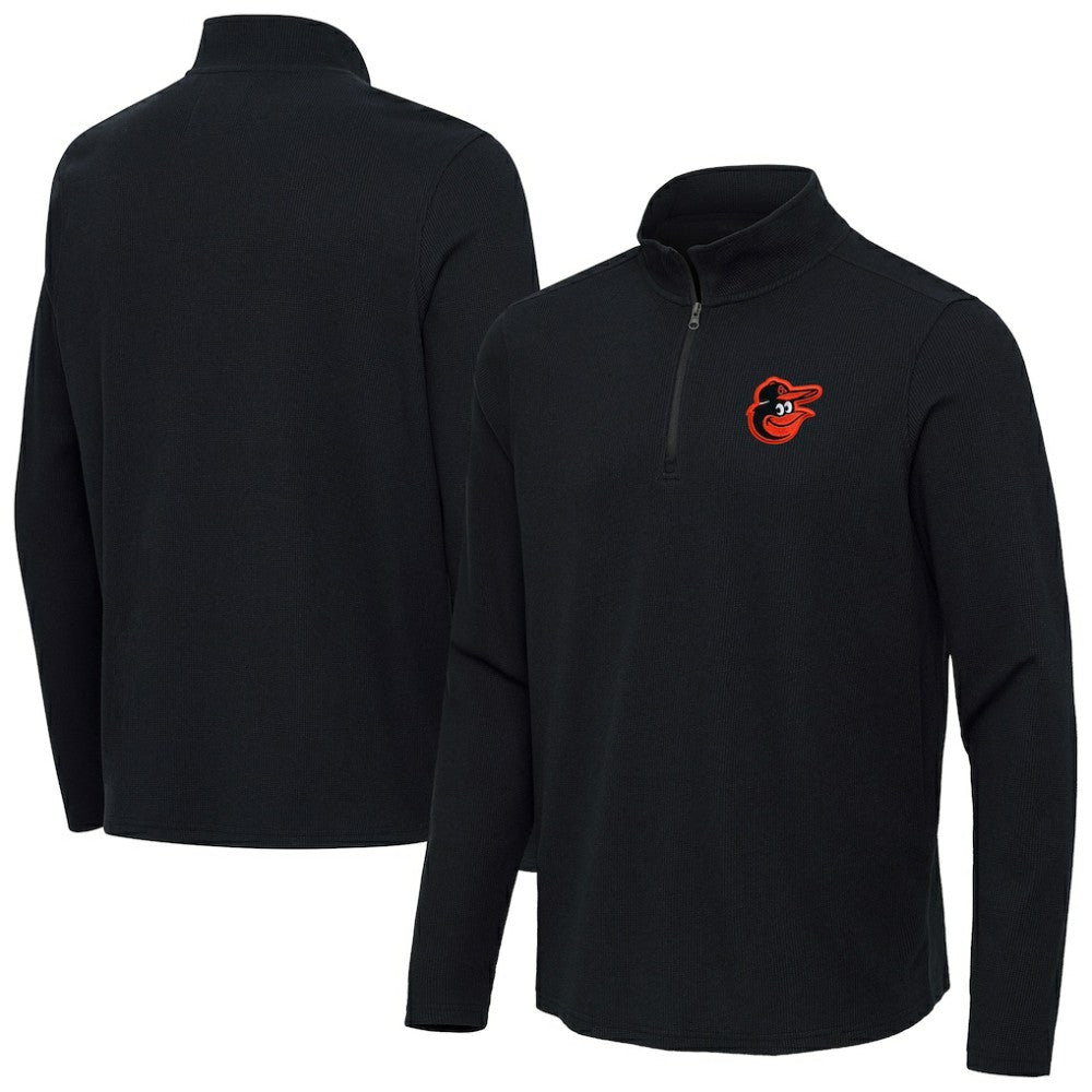 Baltimore Orioles Antigua Sync Tri-Blend Quarter-Zip Pullover | MLB Online