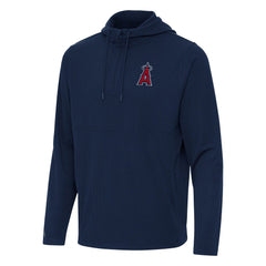 Los Angeles Angels Antigua Connected Quarter-Zip Pullover Hoodie | MLB Discount