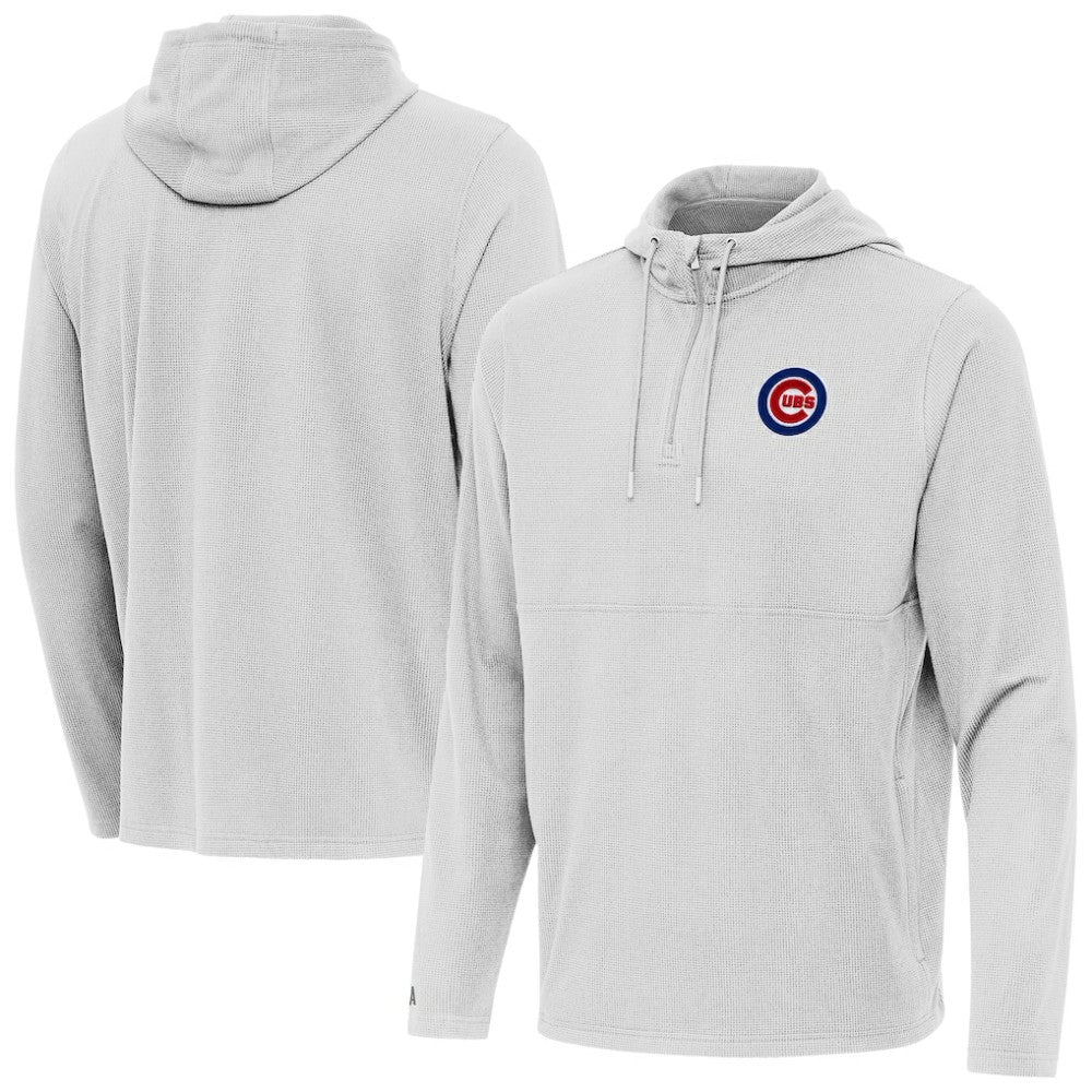 Chicago Cubs Antigua Connected Quarter-Zip Pullover Hoodie | MLB For sale
