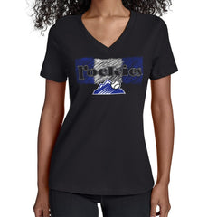 Colorado Rockies Starter Women's Team Color Shading V-Neck T-Shirt | MLB Sale