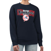 New York Yankees Starter Women's Team Color Shading Fleece Pullover Sweatshirt | MLB Discount