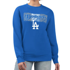 Los Angeles Dodgers Starter Women's Team Color Shading Fleece Pullover Sweatshirt | MLB Outlet