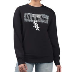 Chicago White Sox Starter Women's Team Color Shading Fleece Pullover Sweatshirt | MLB US