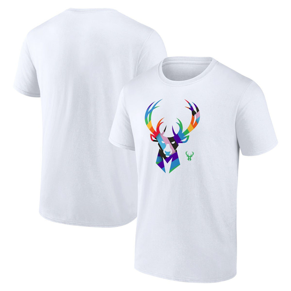 Milwaukee Bucks Team Logo Pride T-Shirt For Sale