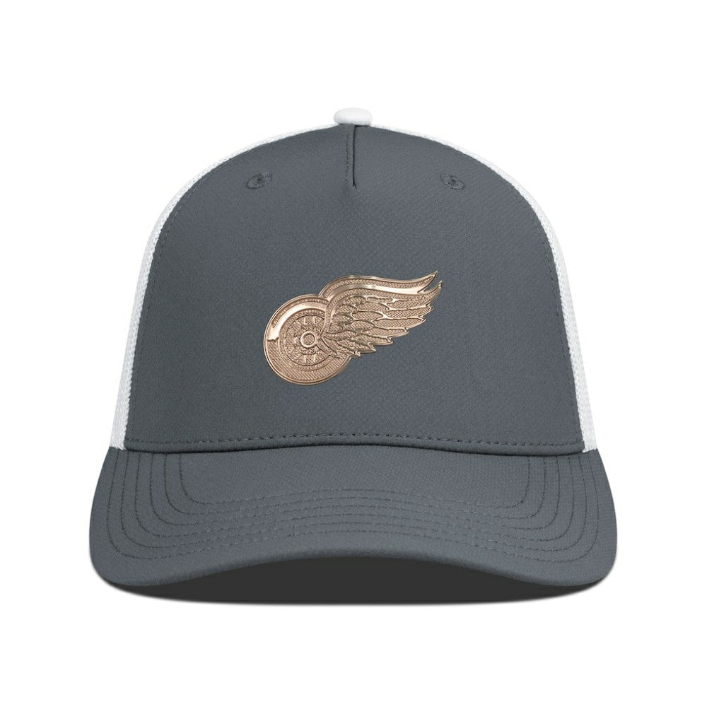 Detroit Red Wings Levelwear Signal Copper Insignia Trucker Adjustable Hat On Sale