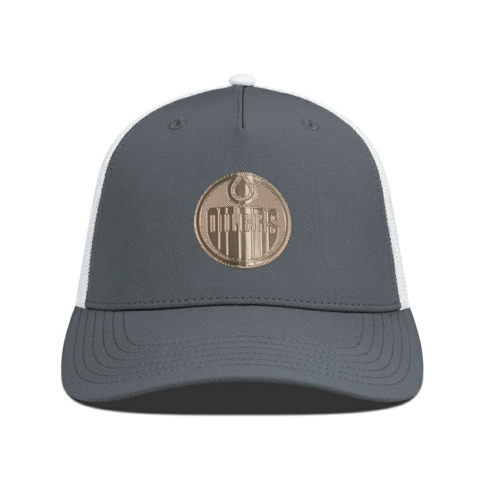 Edmonton Oilers Levelwear Signal Copper Insignia Trucker Adjustable Hat Outlet