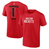 Houston Rockets #1 Dad Jersey T-Shirt On Sale
