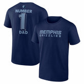 Memphis Grizzlies #1 Dad Jersey T-Shirt New