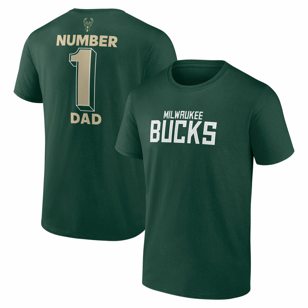 Milwaukee Bucks #1 Dad Jersey T-Shirt For Sale