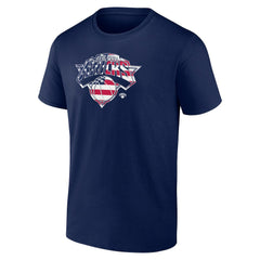 New York Knicks Flag Logo T-Shirt Discount