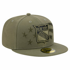 New York Rangers New Era Military Appreciation Flag 59FIFTY Fitted Hat On Sale