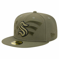 Seattle Kraken New Era Military Appreciation Flag 59FIFTY Fitted Hat Outlet