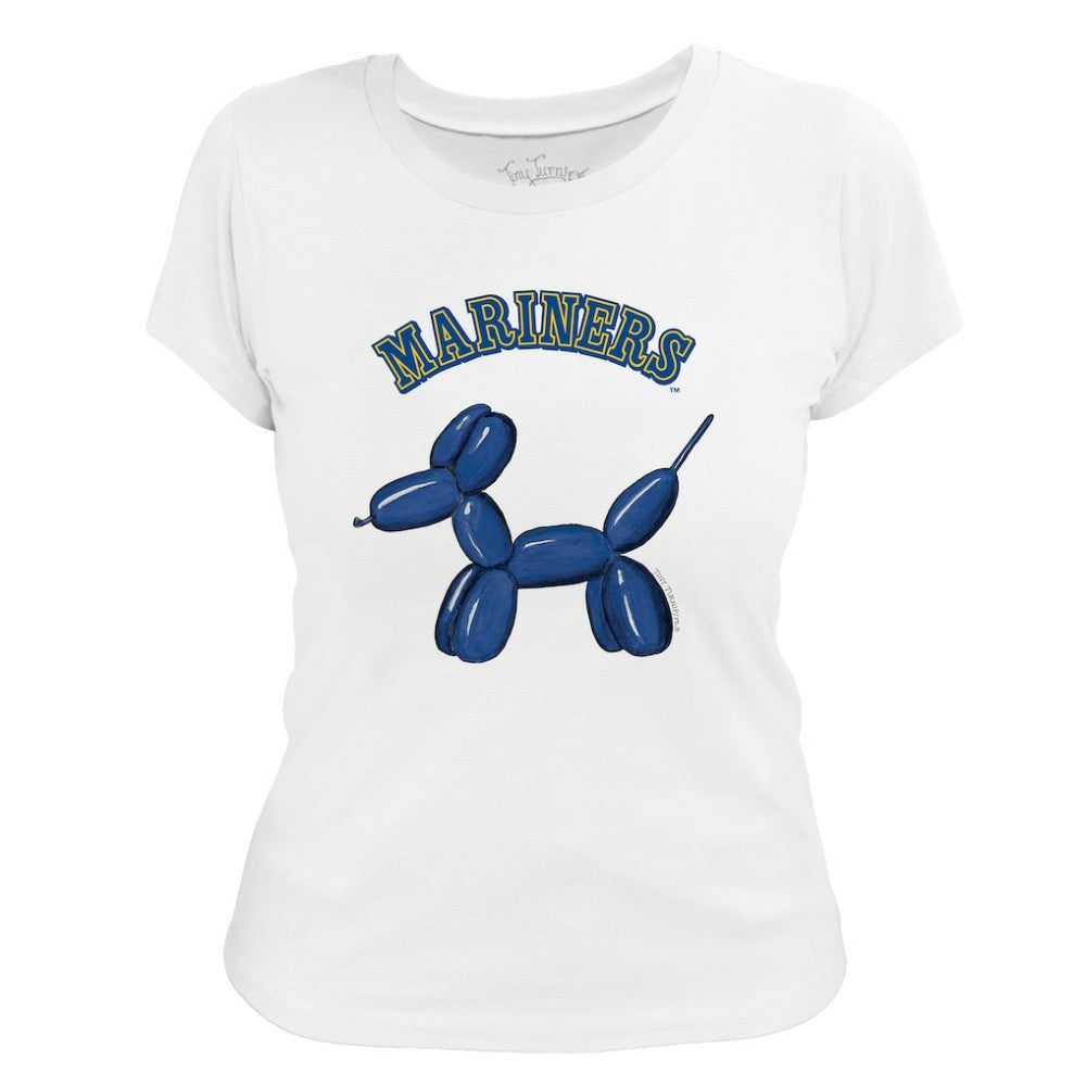 Seattle Mariners Tiny Turnip Women's Balloon Dog T-Shirt | MLB Sale