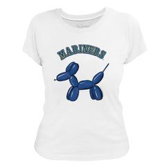 Seattle Mariners Tiny Turnip Women's Balloon Dog T-Shirt | MLB Sale