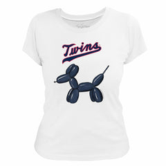 Minnesota Twins Tiny Turnip Women's Balloon Dog T-Shirt | MLB US
