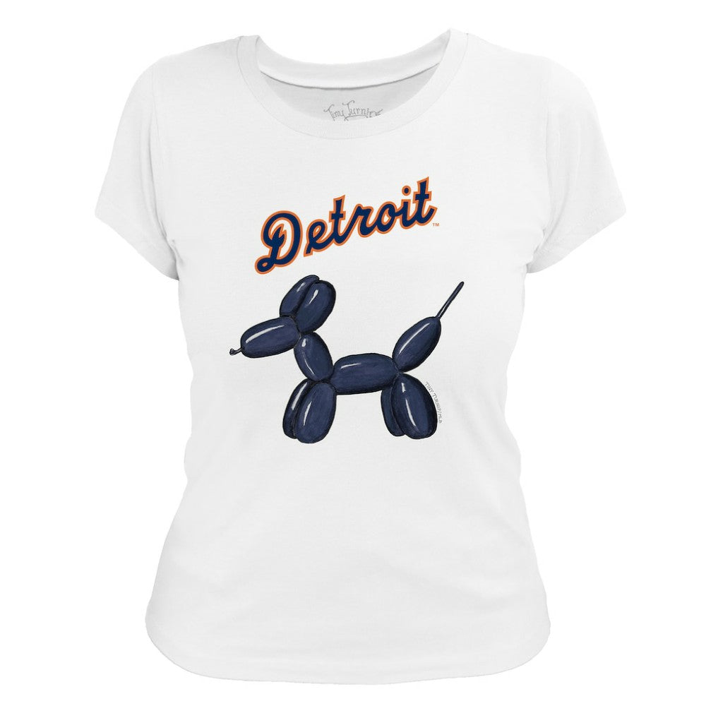 Detroit Tigers Tiny Turnip Women's Balloon Dog T-Shirt | MLB Sale