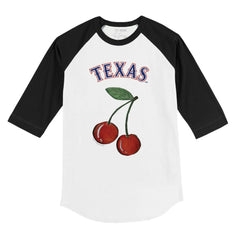 Texas Rangers Tiny Turnip Youth Cherries 3/4-Sleeve Raglan Baseball T-Shirt | MLB New