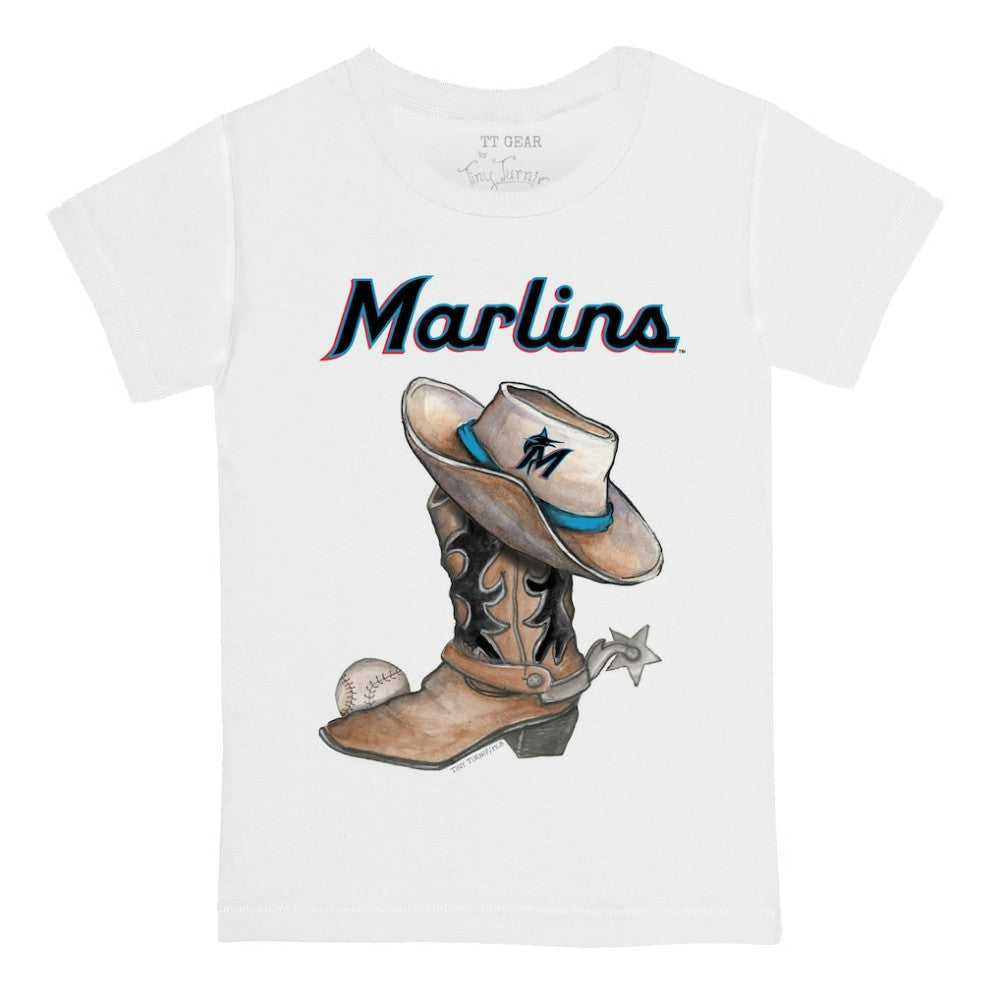 Miami Marlins Tiny Turnip Youth Cowboy Boot T-Shirt | MLB US