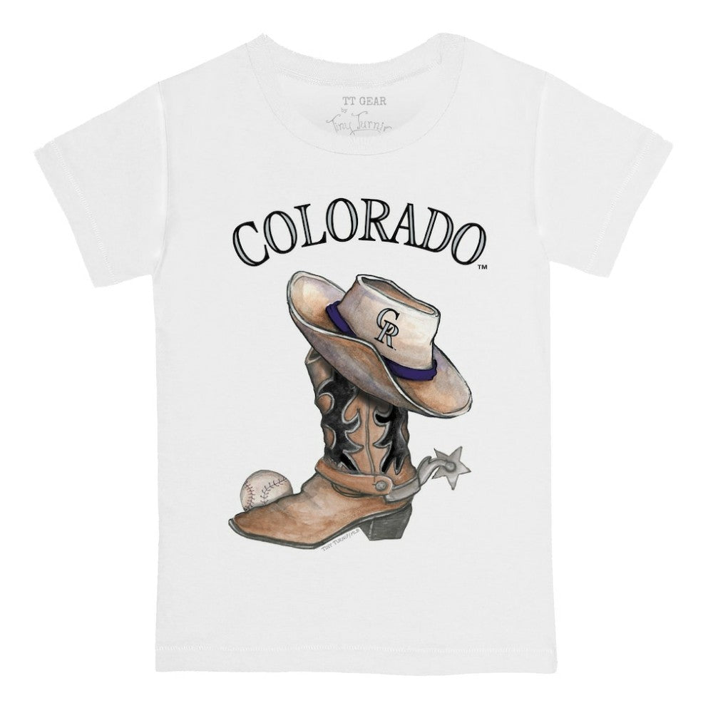 Colorado Rockies Tiny Turnip Youth Cowboy Boot T-Shirt | MLB Shop
