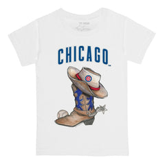 Chicago Cubs Tiny Turnip Youth Cowboy Boot T-Shirt | MLB US