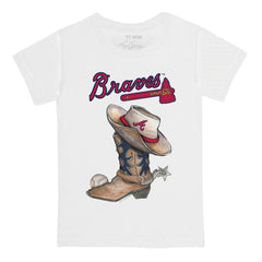 Atlanta Braves Tiny Turnip Youth Cowboy Boot T-Shirt | MLB Discount