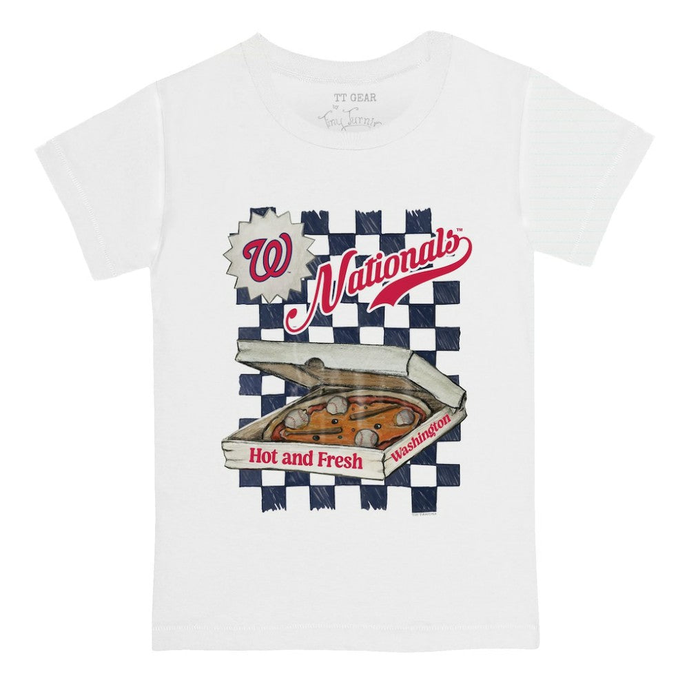 Washington Nationals Tiny Turnip Youth Pizza T-Shirt | MLB Outlet