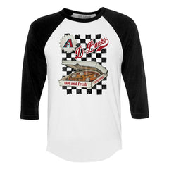 Arizona Diamondbacks Tiny Turnip Women's Pizza 3/4-Sleeve Raglan Baseball T-Shirt | MLB Discount