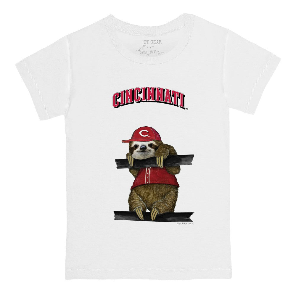 Cincinnati Reds Tiny Turnip Youth Sloth T-Shirt | MLB Outlet