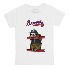 Atlanta Braves Tiny Turnip Youth Sloth T-Shirt | MLB Discount