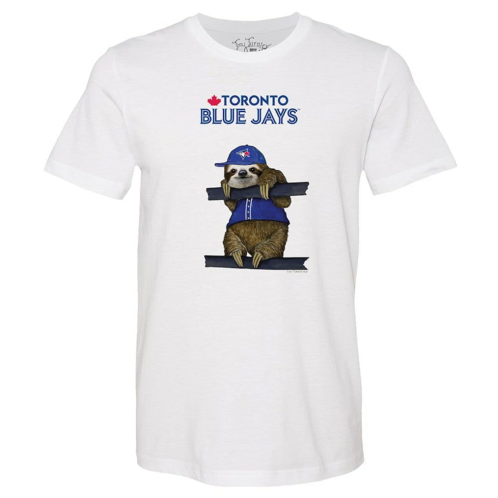 Toronto Blue Jays Tiny Turnip Unisex Sloth T-Shirt | MLB For sale