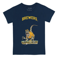 Milwaukee Brewers Tiny Turnip Youth Velociraptor T-Shirt | MLB New