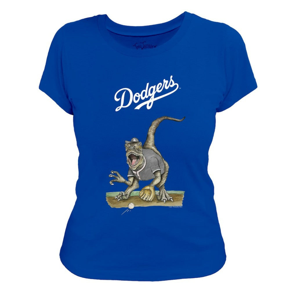 Los Angeles Dodgers Tiny Turnip Women's Velociraptor T-Shirt | MLB Shop