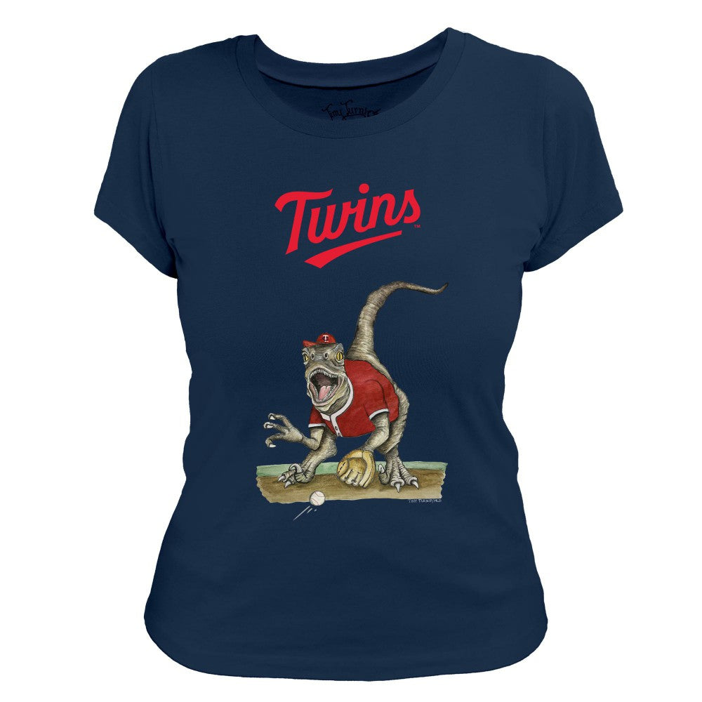 Minnesota Twins Tiny Turnip Women's Velociraptor T-Shirt | MLB US