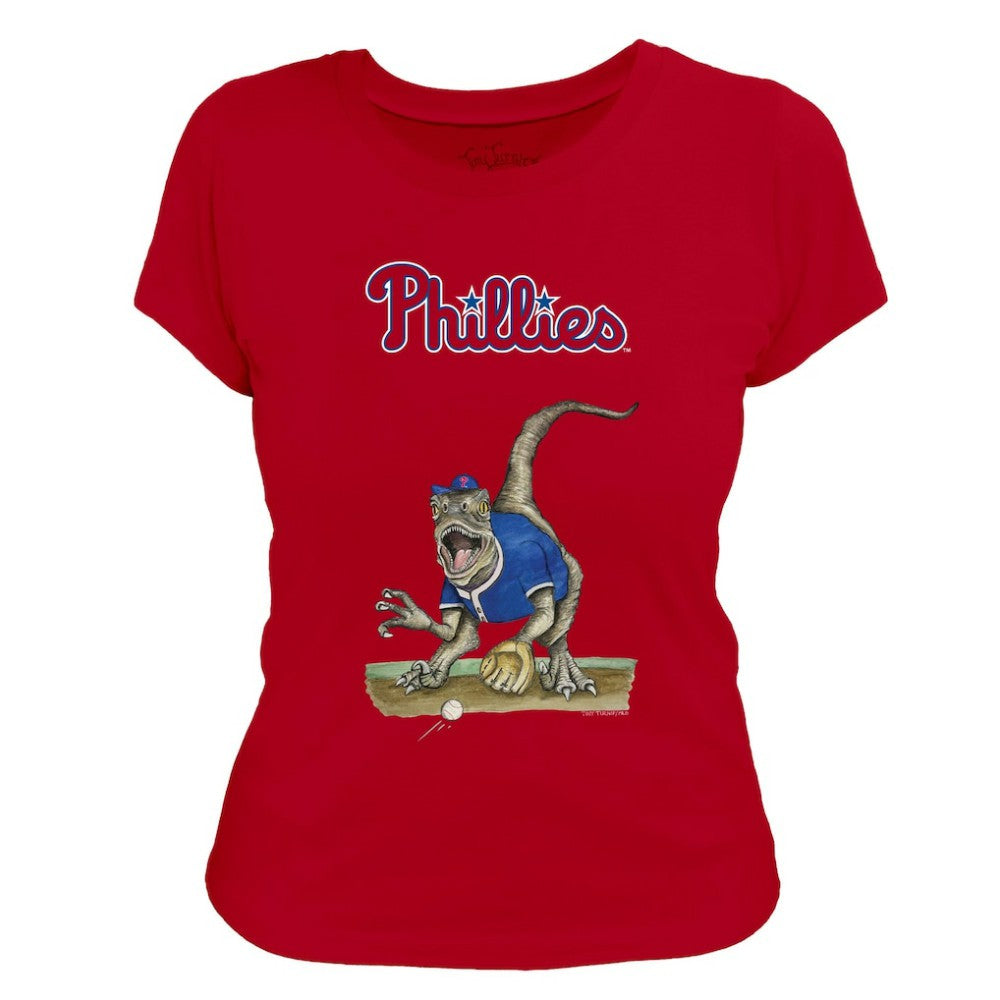 Philadelphia Phillies Tiny Turnip Women's Velociraptor T-Shirt | MLB Near me