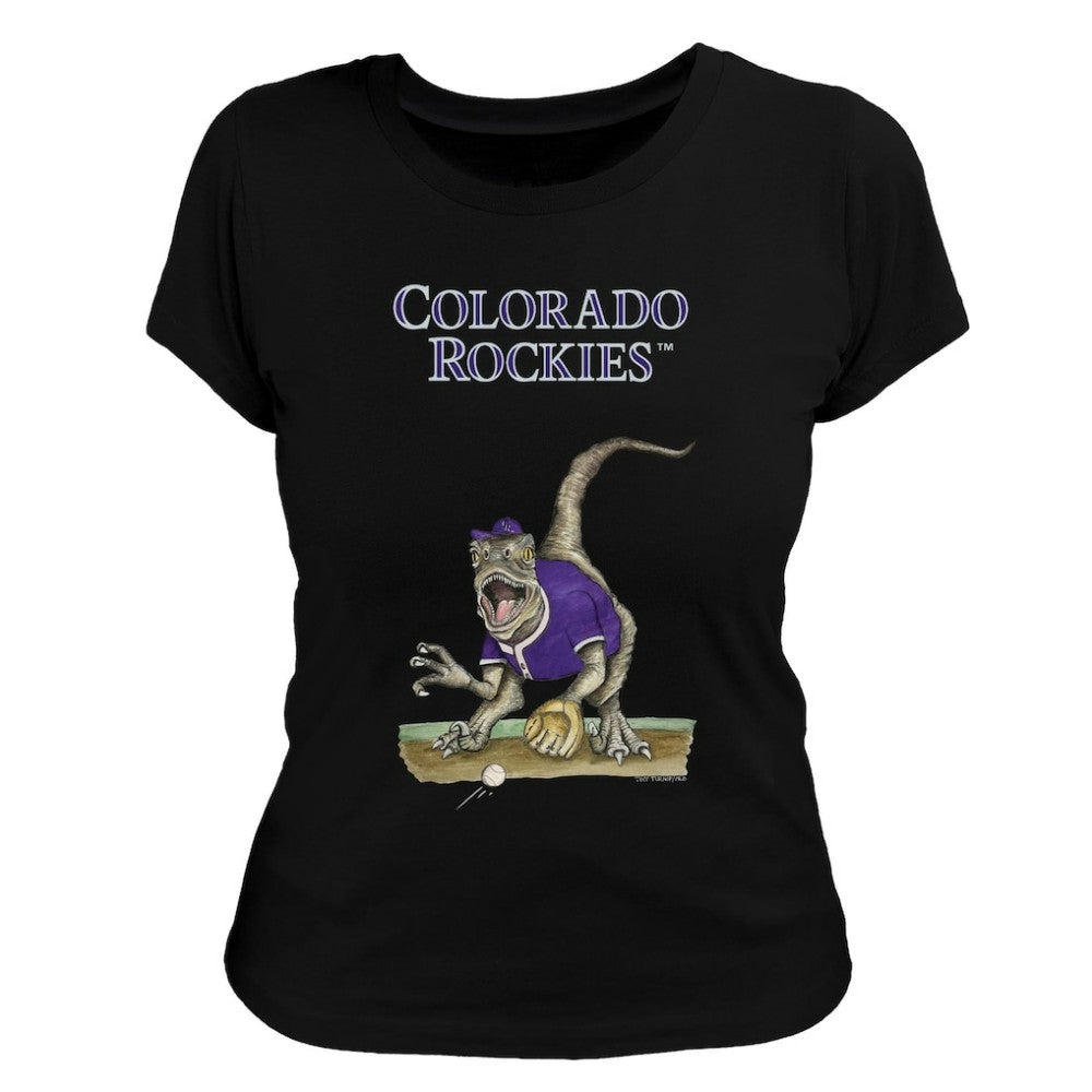 Colorado Rockies Tiny Turnip Women's Velociraptor T-Shirt | MLB Online
